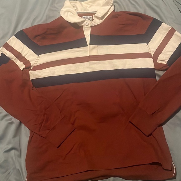 Lands' End Shirts Mens Large Lands End Rugby Shirt Poshmark
